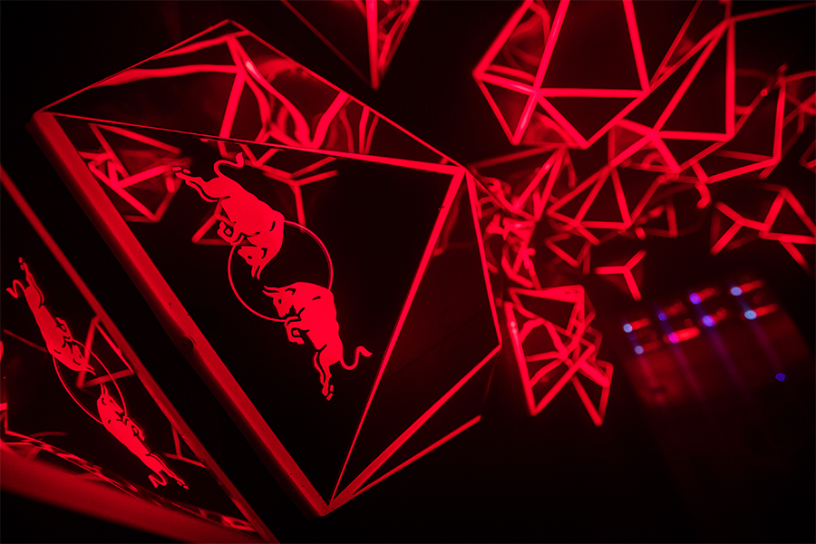 Okoru Red Bull Unforeseen Light Sculpture V2