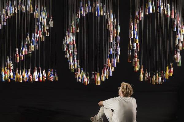 okoru bottle installation event immersive