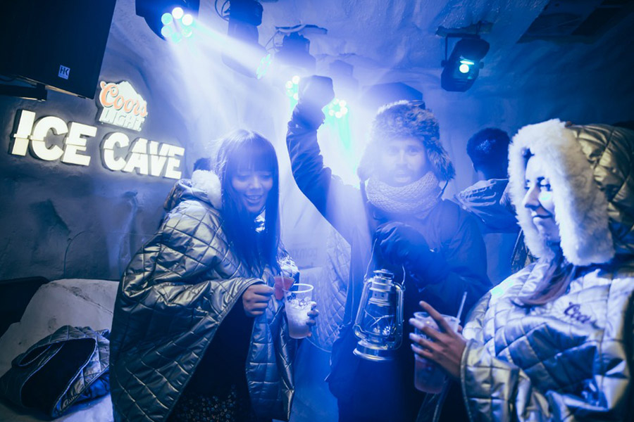 Coors Ice Cave Okoru Events Drink