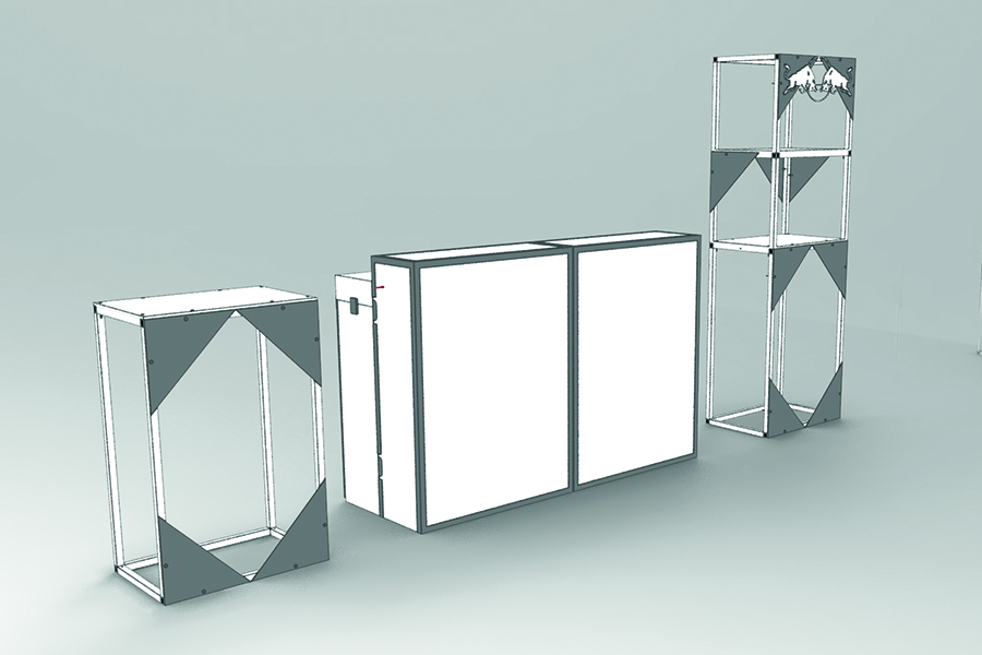 CAD image of Red Bull bar, designed by Okoru